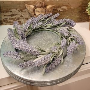 (8) Galvanized Plate Chargers